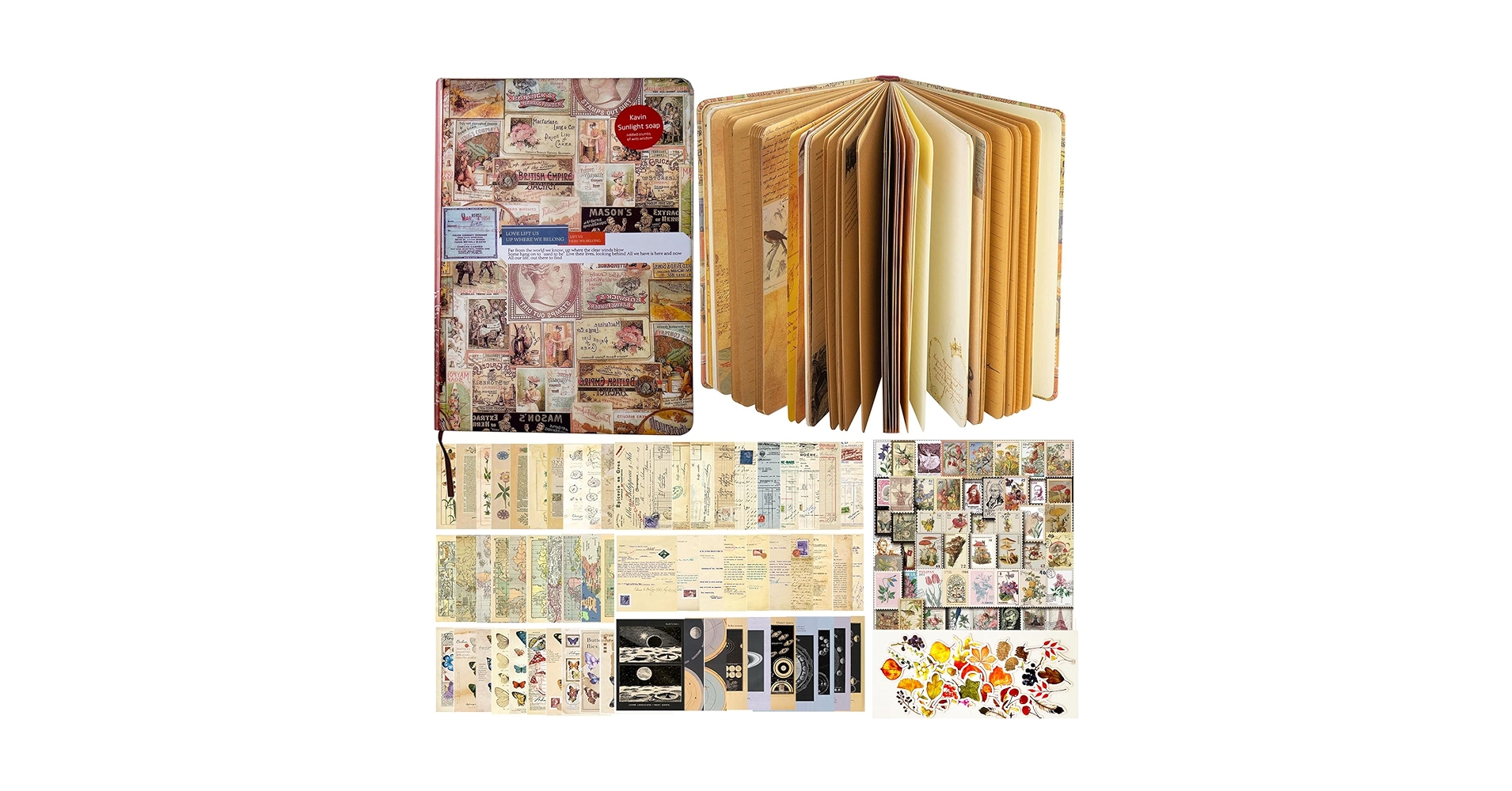 Amazon.com : Vintage Junk Journal Notebook Blank Bullet